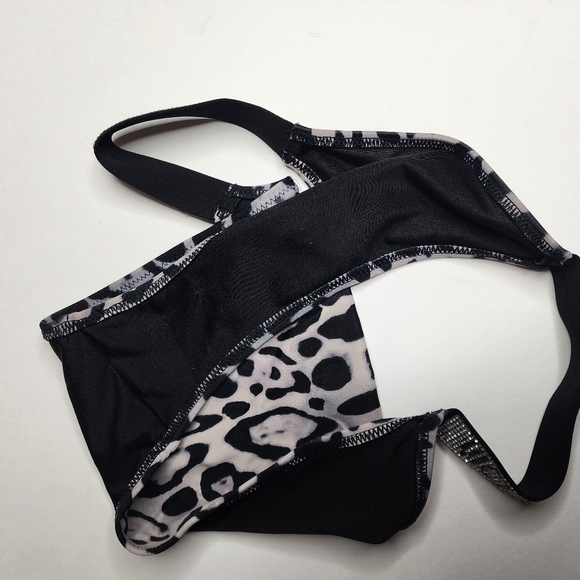 NEW Victorias Secret Bikini Bottoms Size Small Cheeky Shine Strap Leopard - Picture 8 of 9